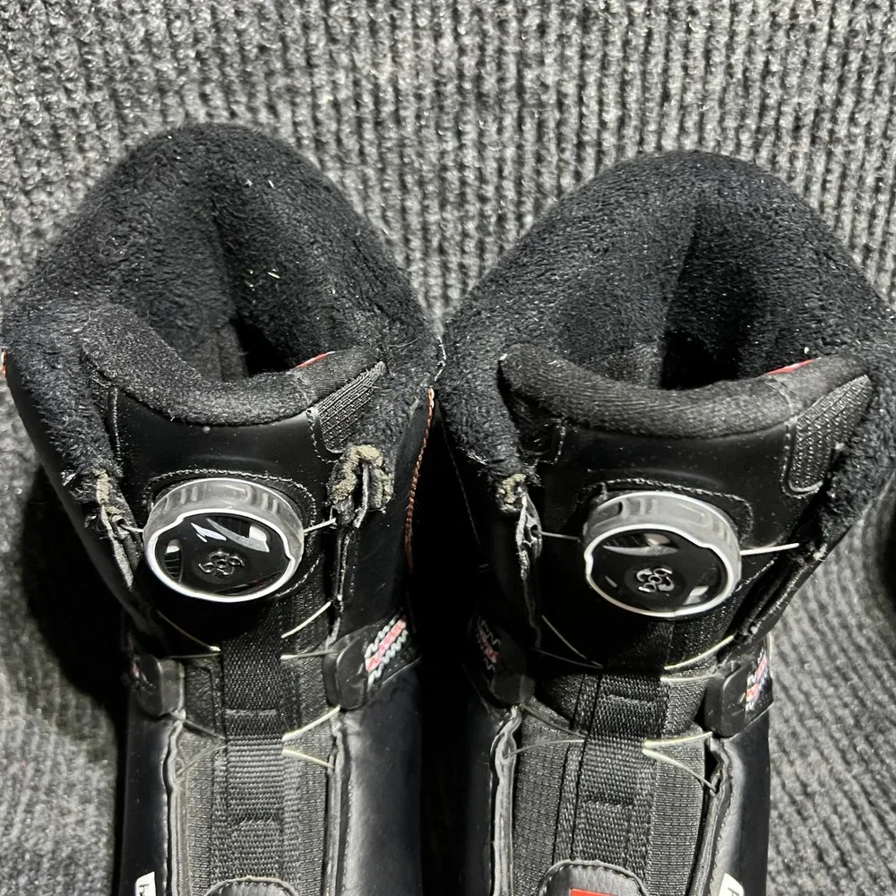 Head JR Snowboard Boots Kids Size 2/3 Black Boa Lacing Comfort Cuff Winter Sport